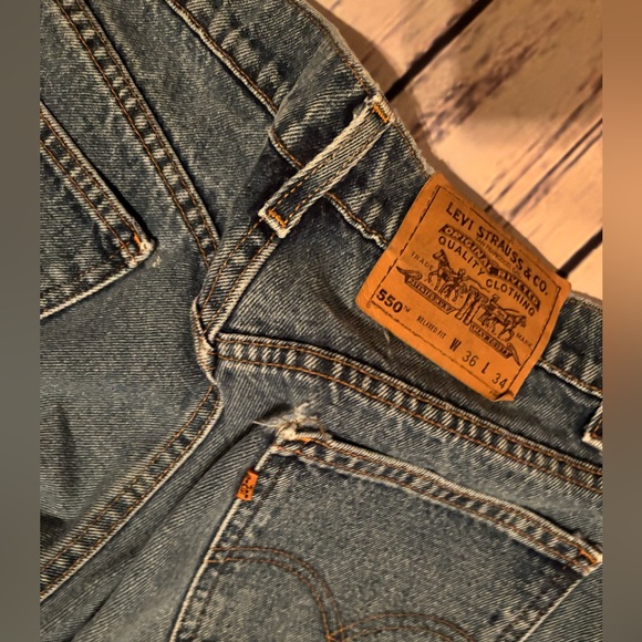 Levi’s Vintage jeans 550 relaxed 36/34 orange tag high rise - Picture 9 of 11
